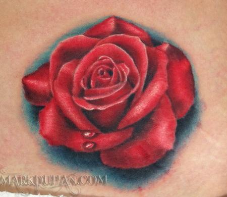 Tattoos - REALISTIC ROSE - 60907